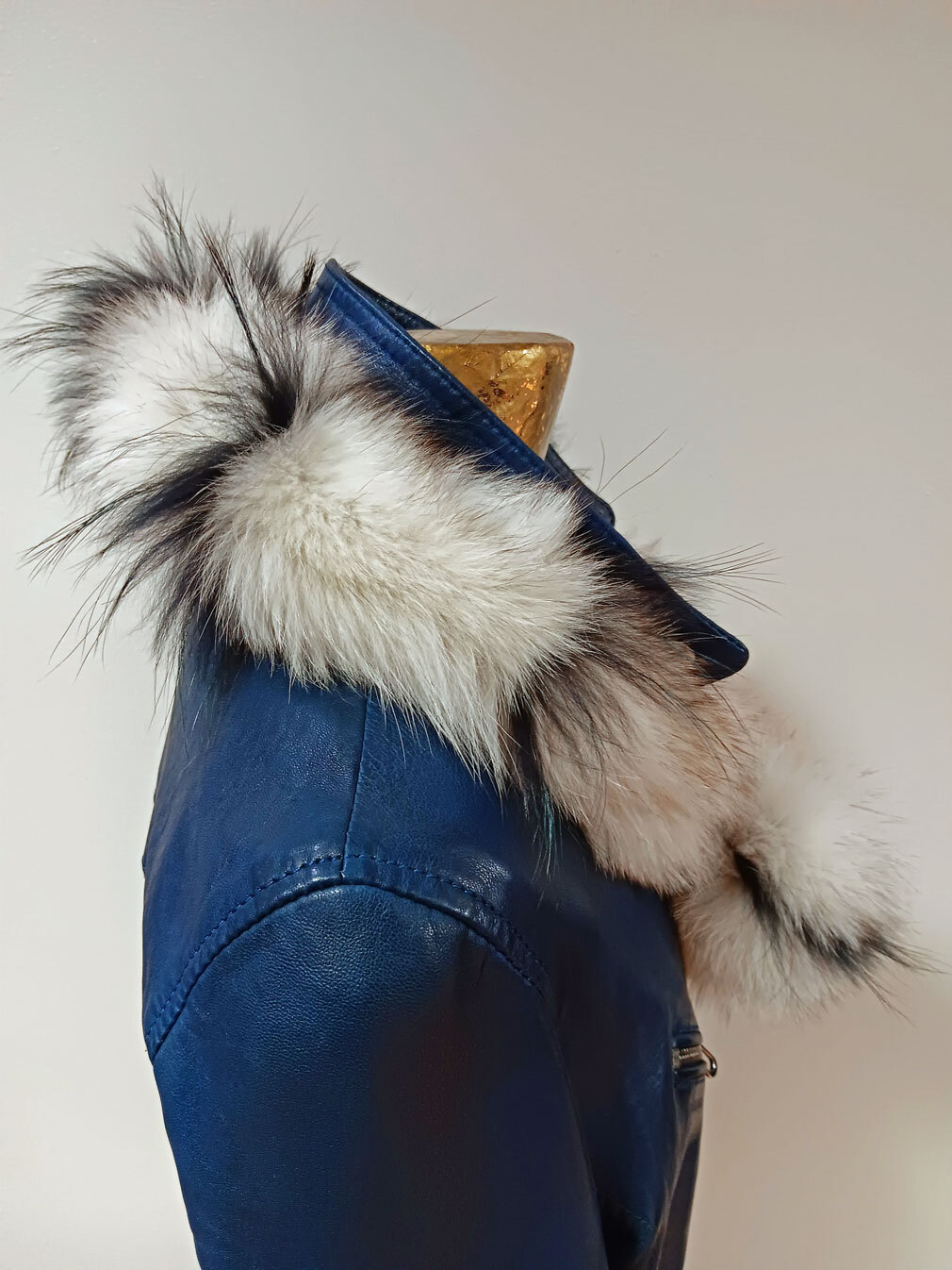 Vêtement en cuir Accessoires bleu, blanc