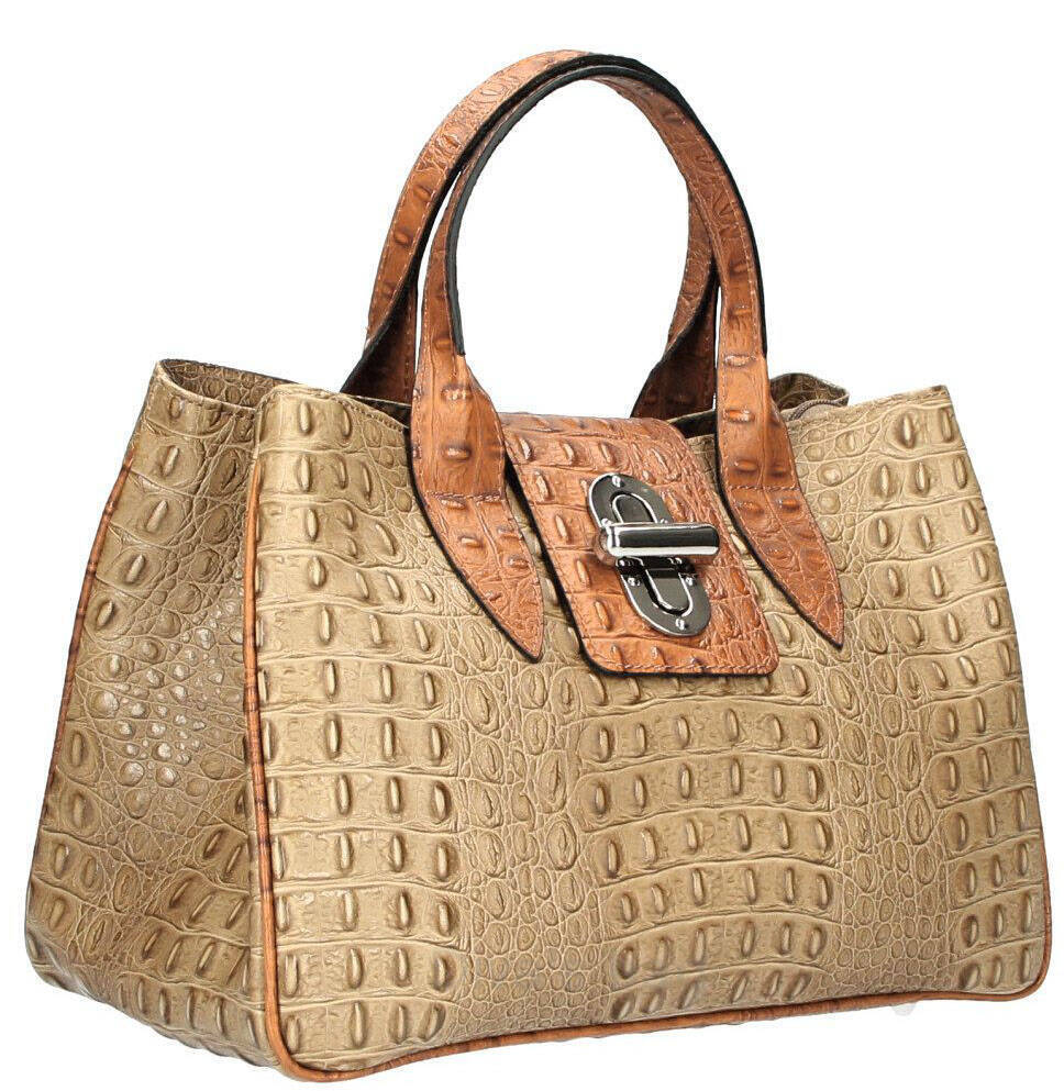 Vêtement en cuir Maroquinerie femme taupe, cognac