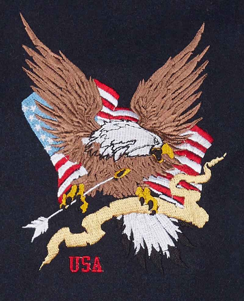 Vêtement en cuir Blousons cuir bleu, blanc