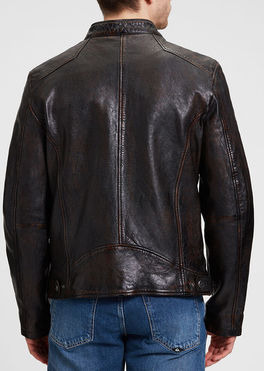 Vêtement en cuir Blousons cuir marron