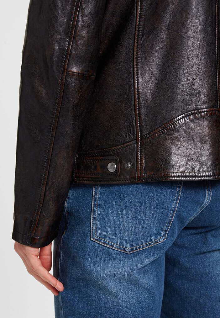 Vêtement en cuir Blousons cuir marron