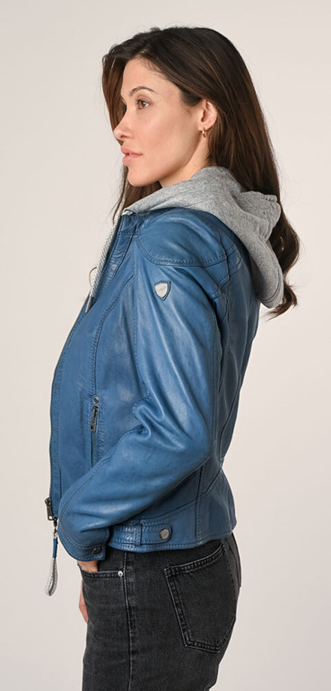 Vêtement en cuir Blousons cuir bleu