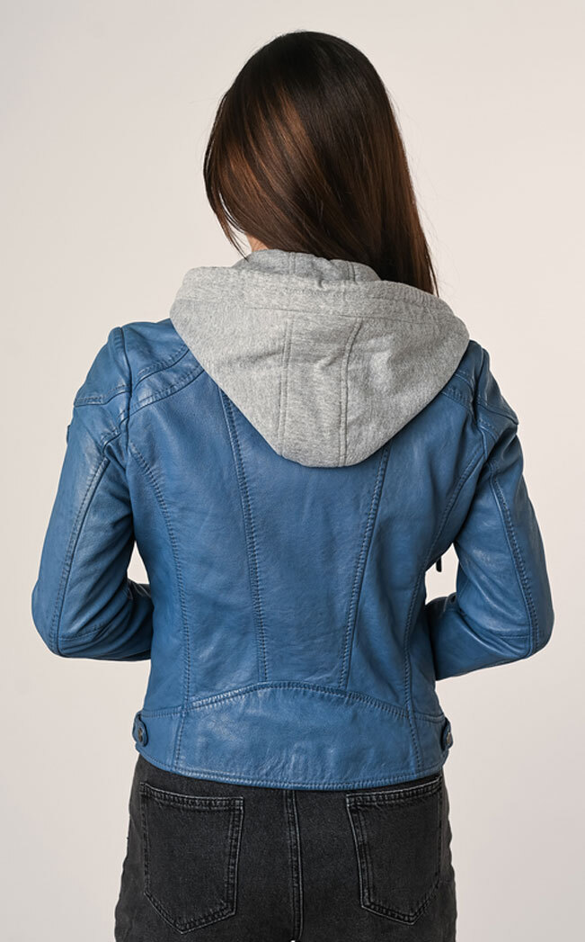 Vêtement en cuir Blousons cuir bleu