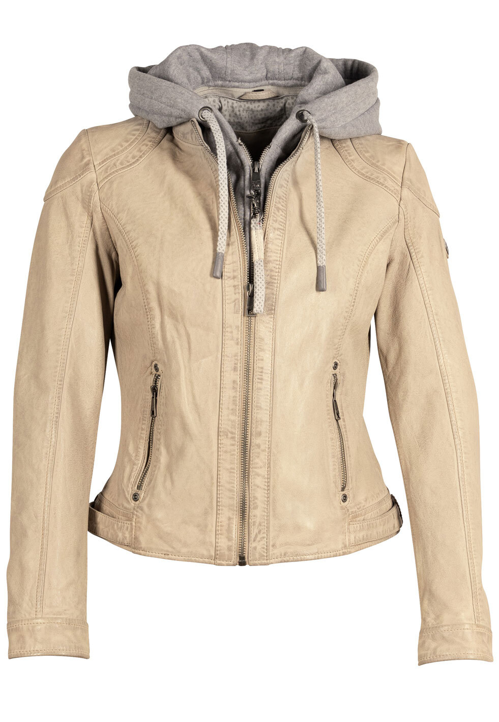 Vêtement en cuir Blousons cuir beige