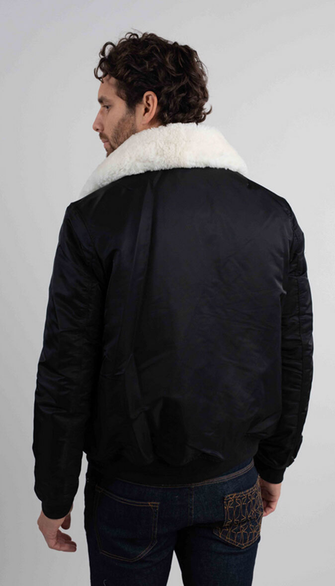 Vêtement en cuir Blousons textile noir