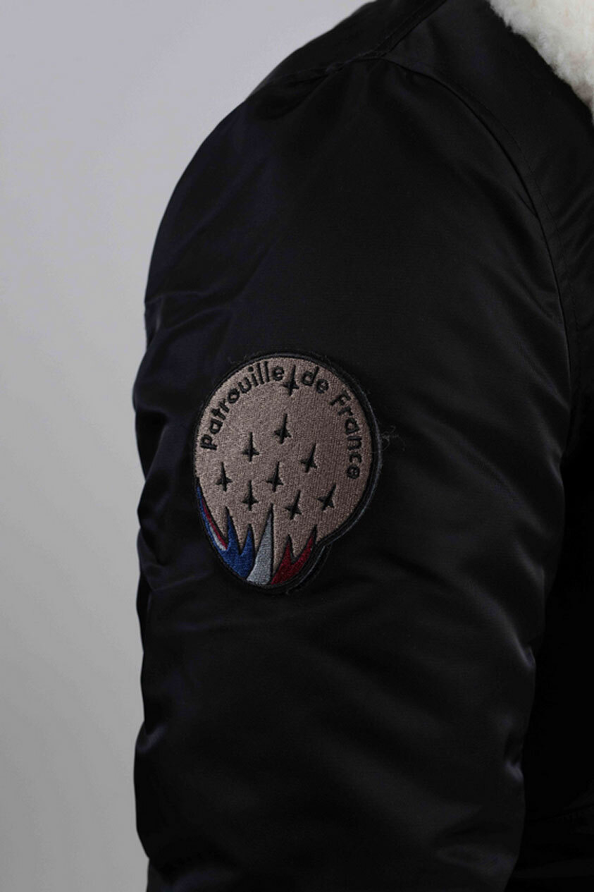 Vêtement en cuir Blousons textile noir