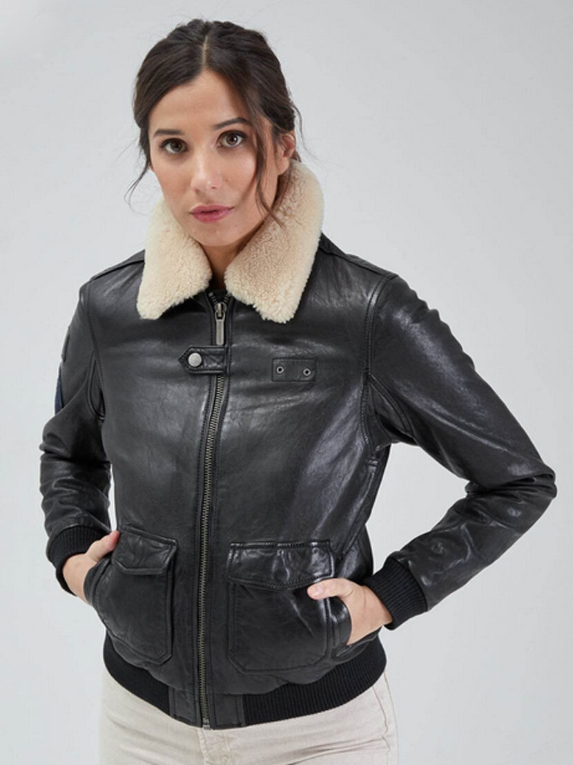 Vêtement en cuir Blousons cuir noir