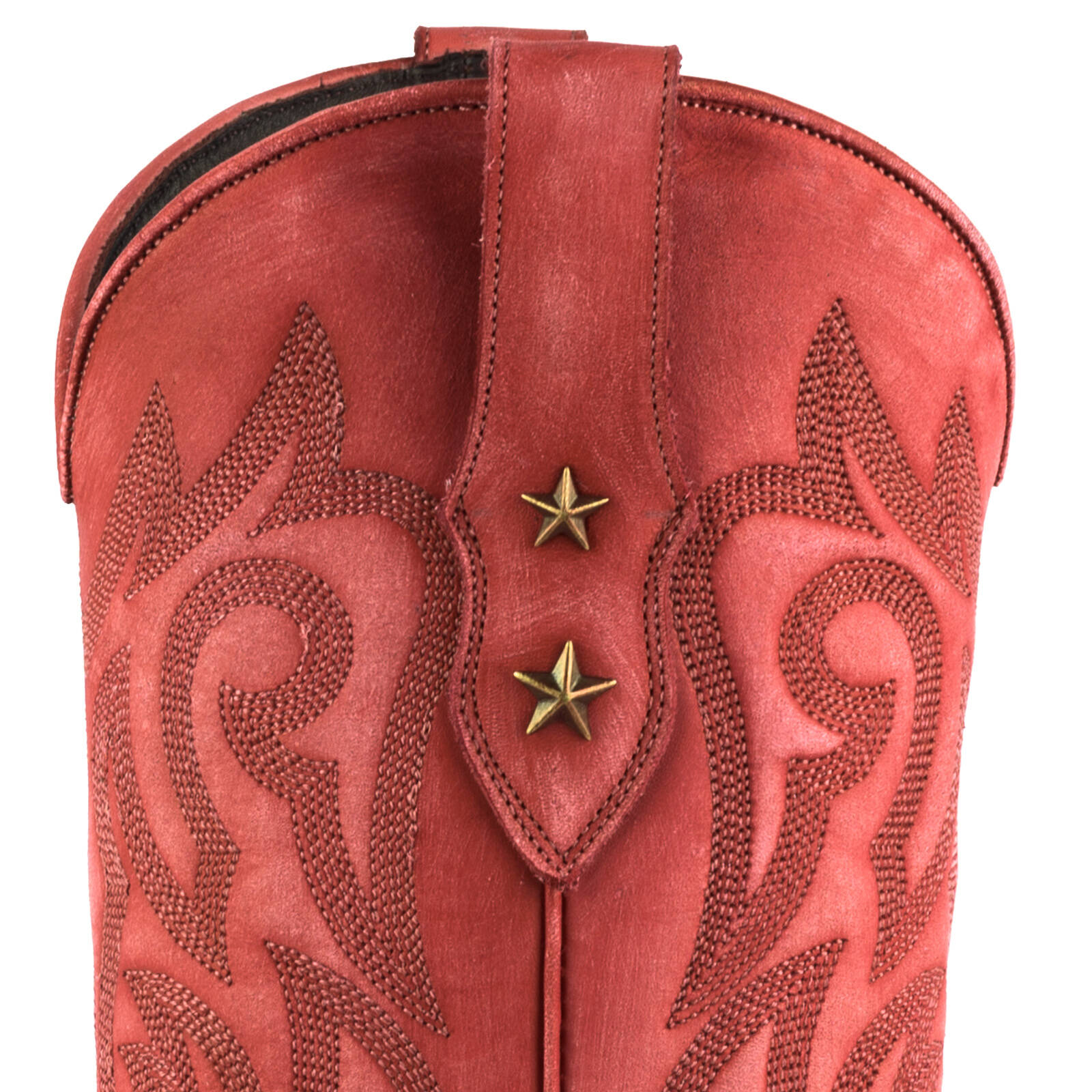 Vêtement en cuir Santiags femme rouge