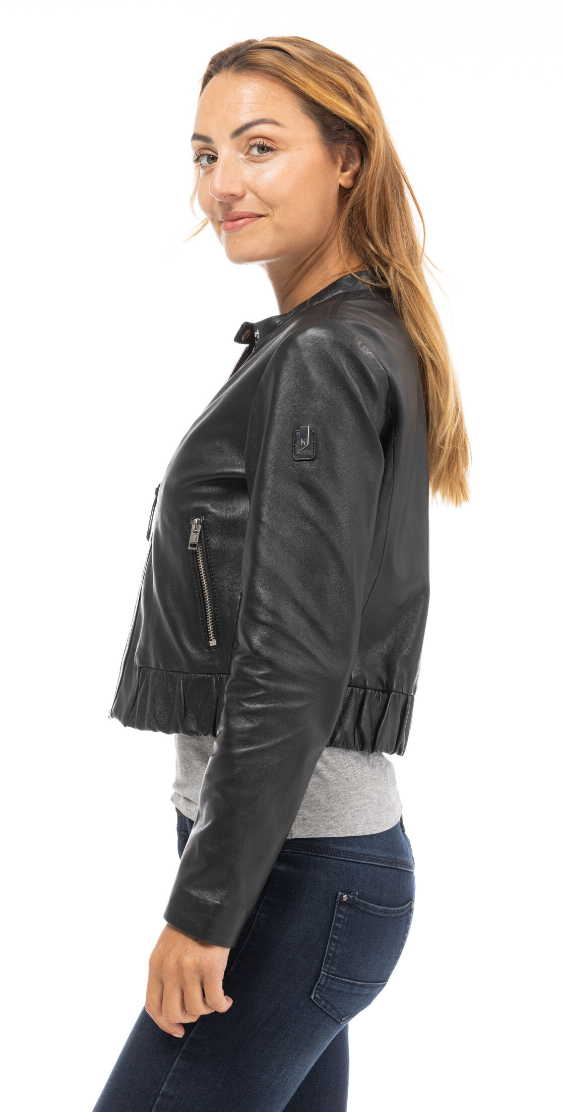 Vêtement en cuir Vestes cuir noir