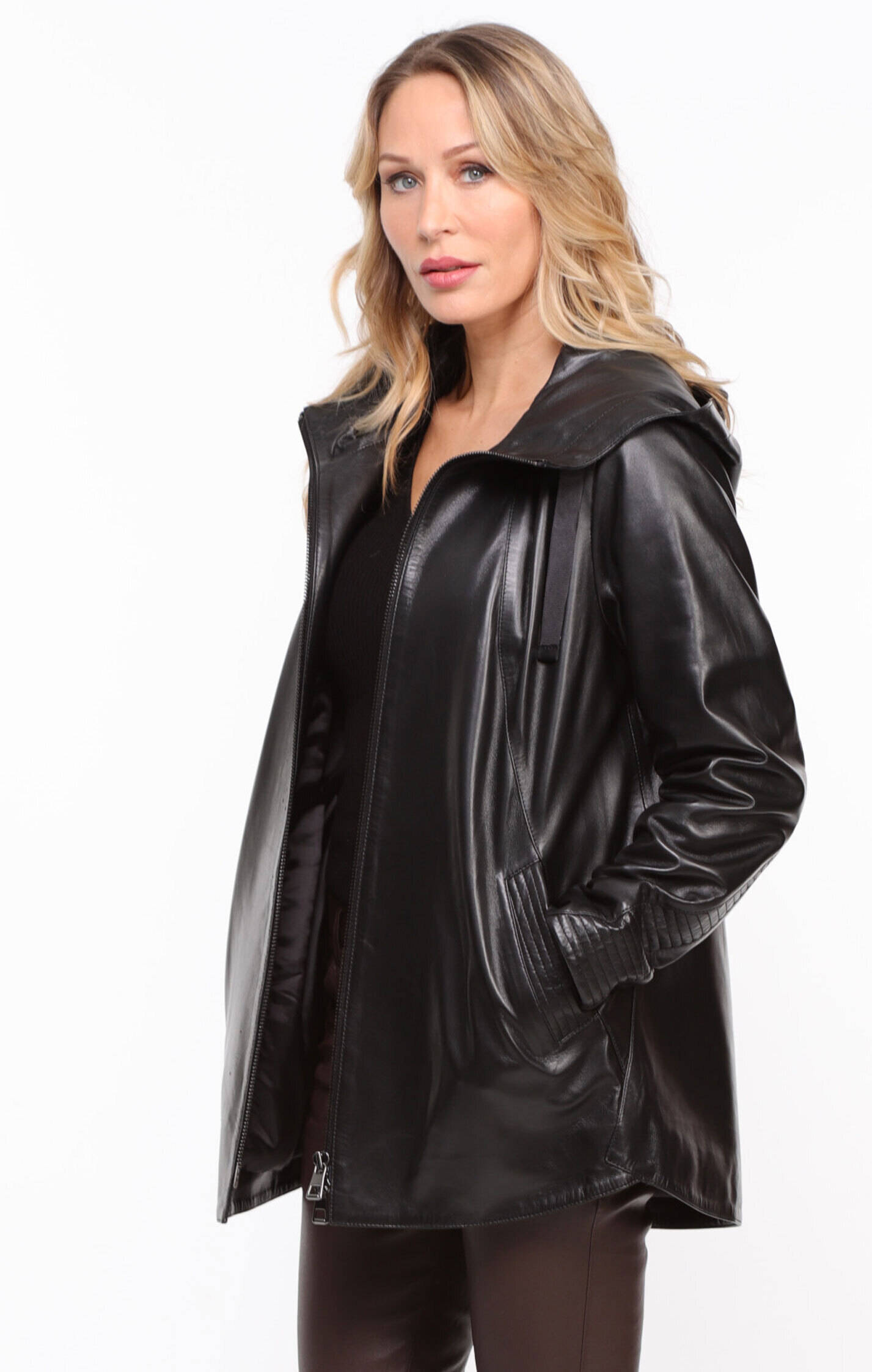 Vêtement en cuir Vestes cuir noir