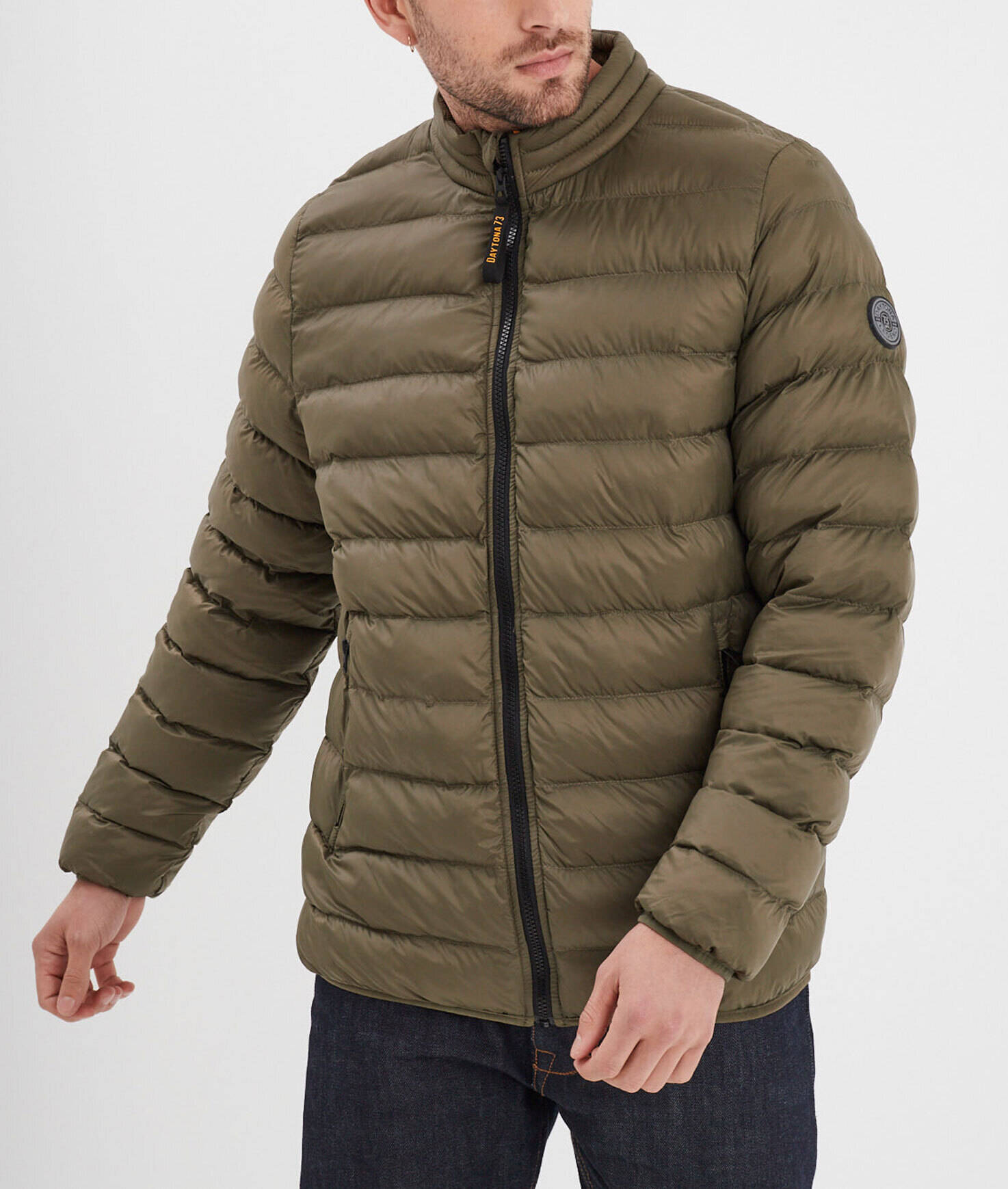 Vêtement en cuir Veste, parka & doudoune textile kaki