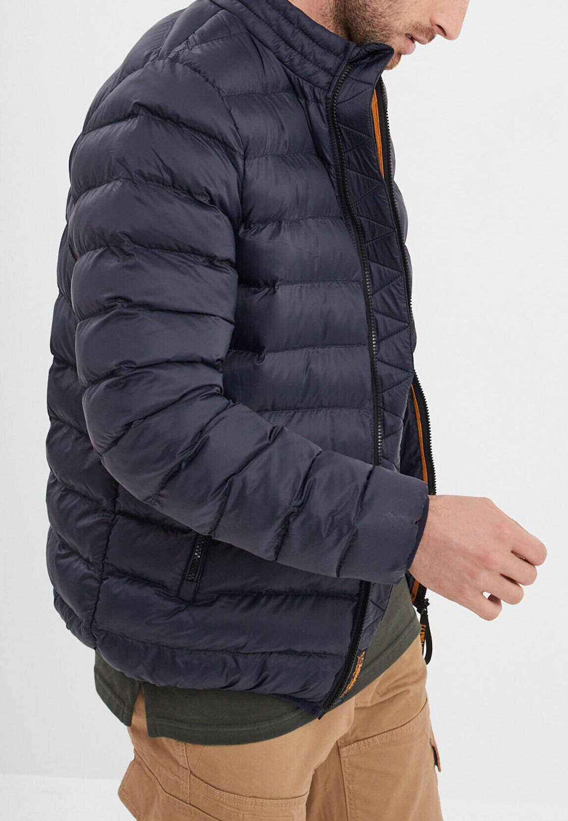 Vêtement en cuir Veste, parka & doudoune textile bleu