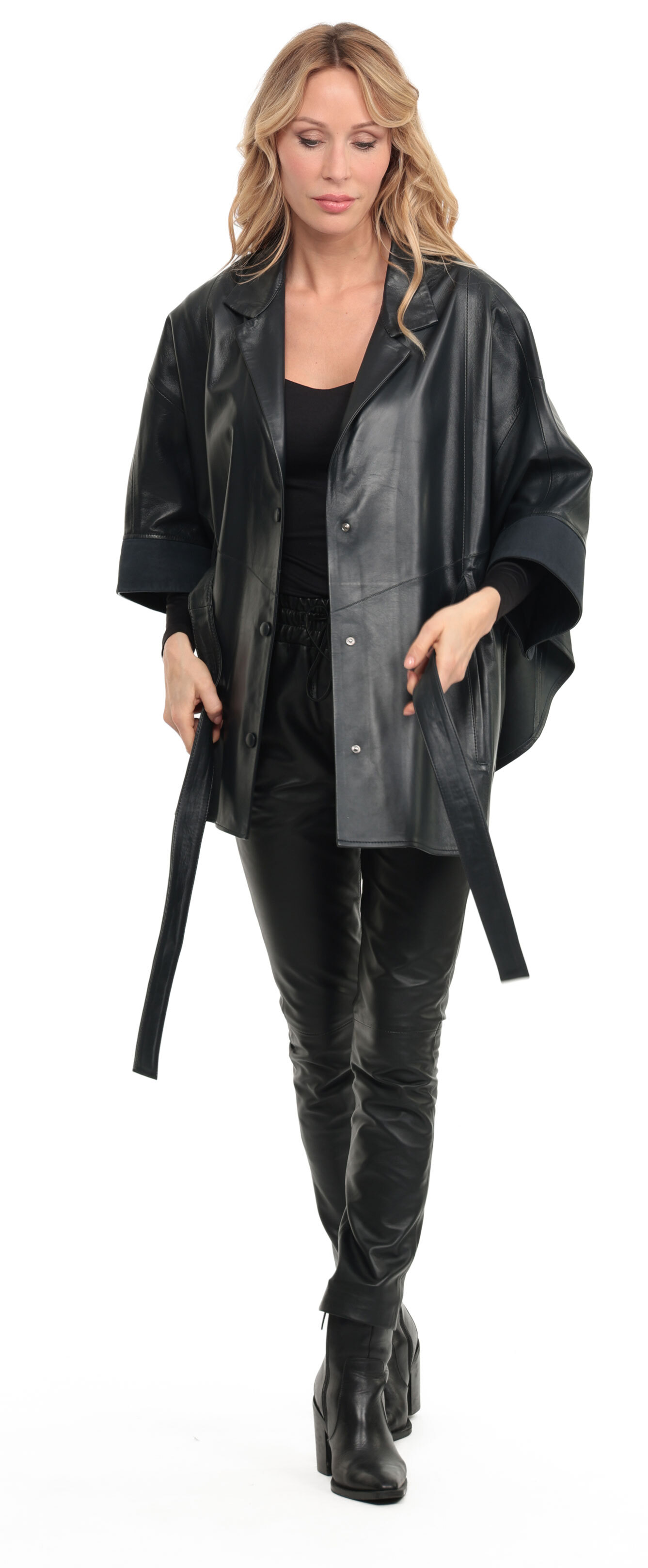 Vêtement en cuir Vestes cuir bleu