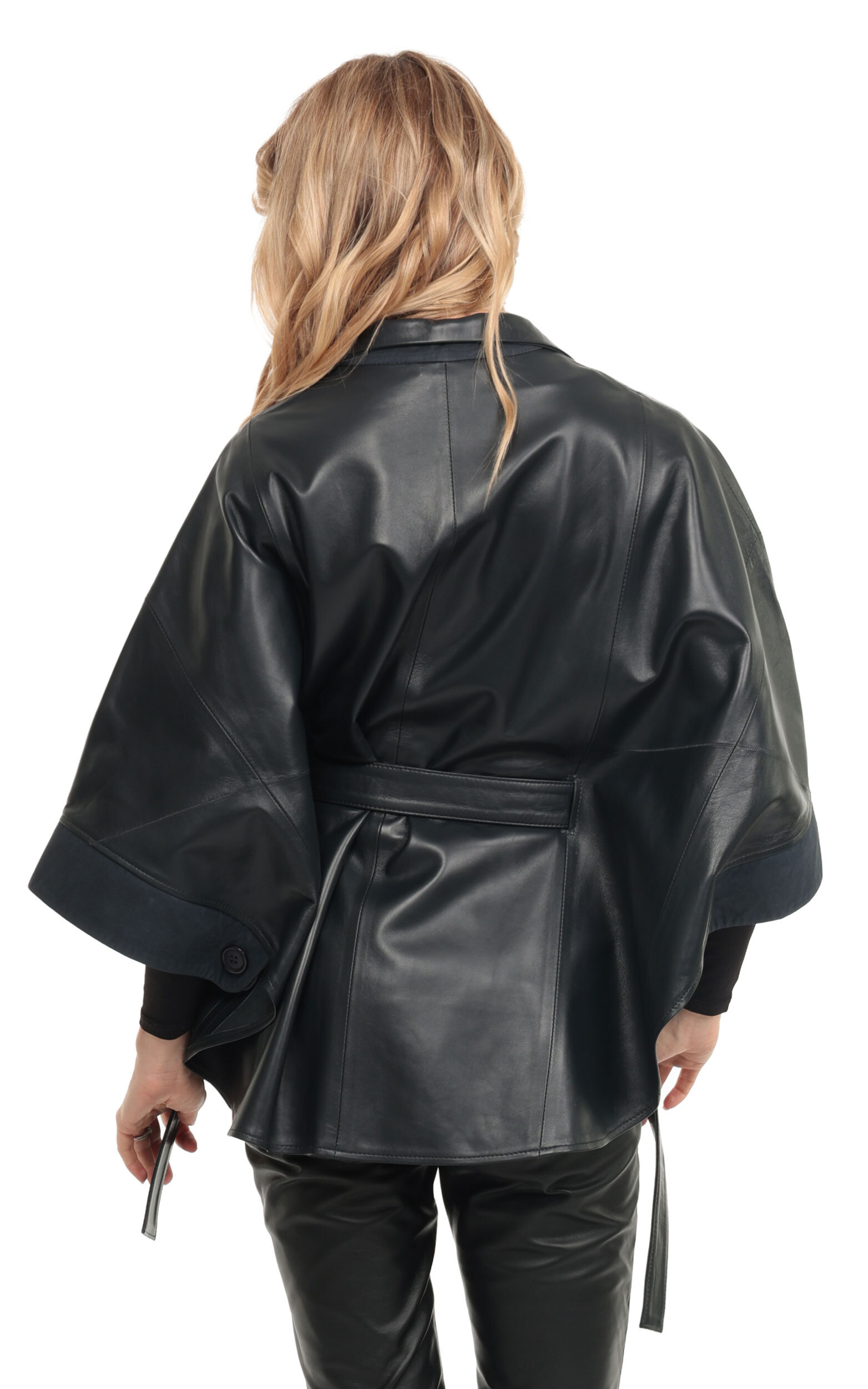 Vêtement en cuir Vestes cuir bleu