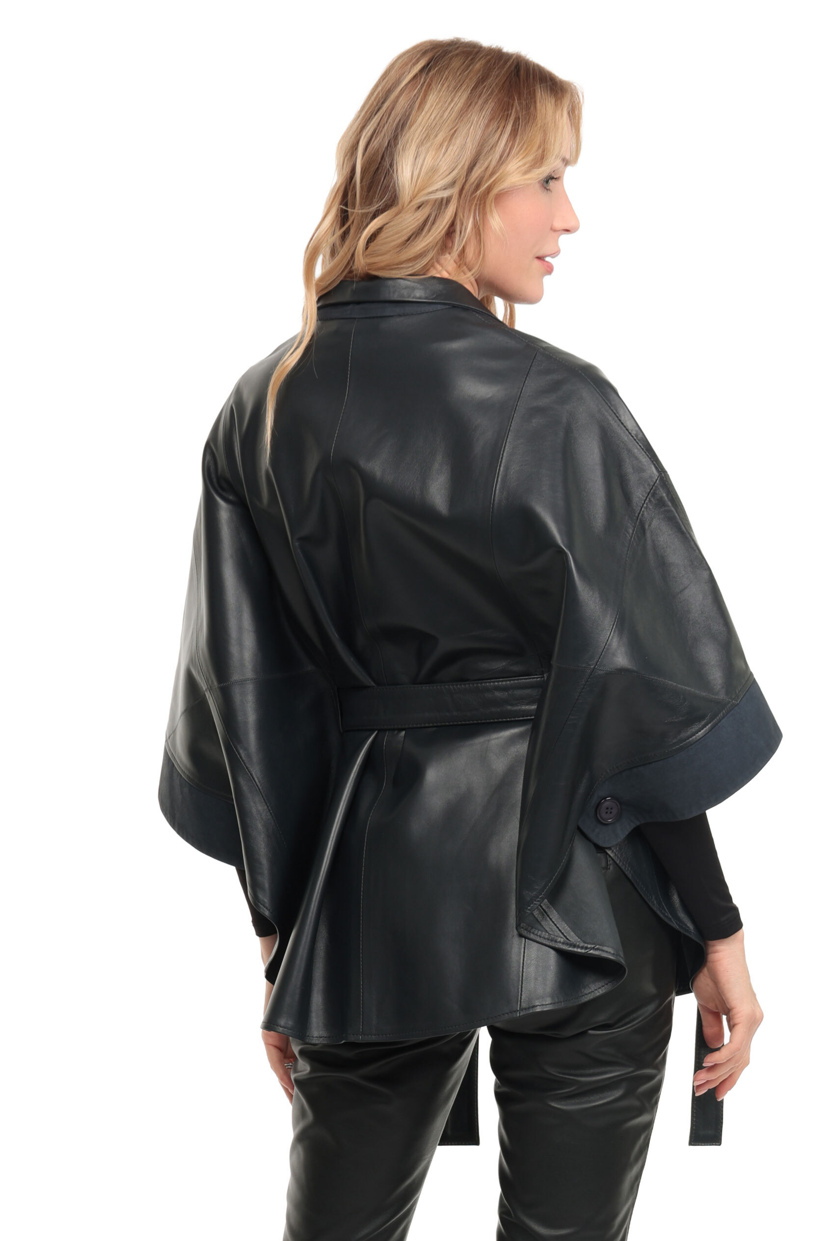 Vêtement en cuir Vestes cuir bleu