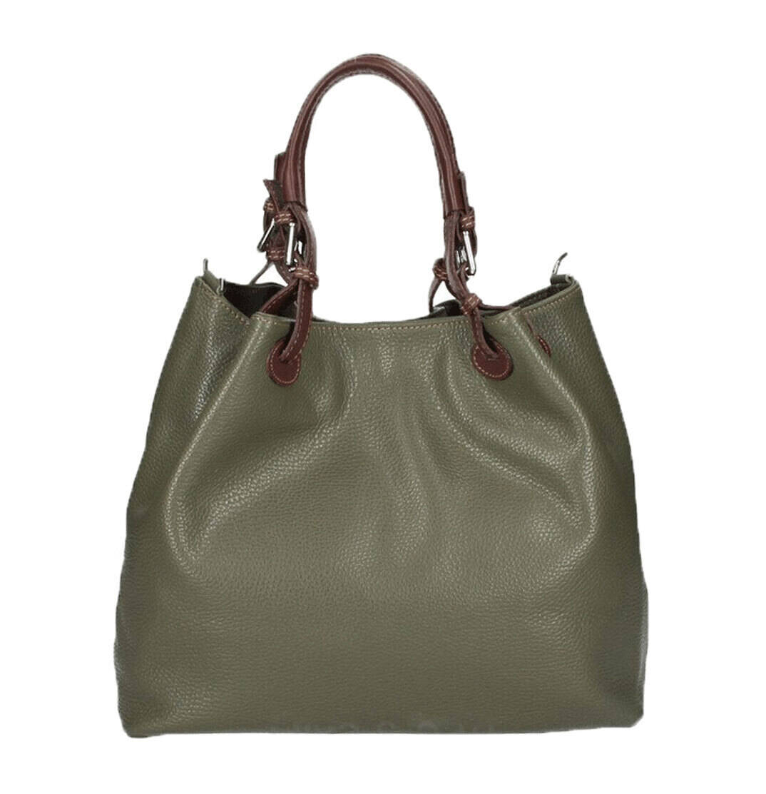 Vêtement en cuir Maroquinerie femme vert