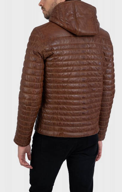 Vêtement en cuir Blousons cuir cognac