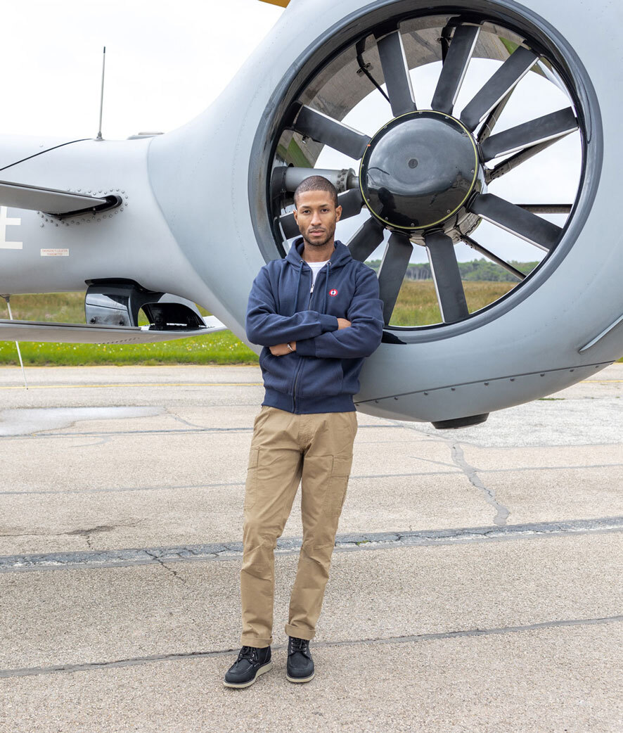 Vêtement en cuir Sweat / Pull bleu