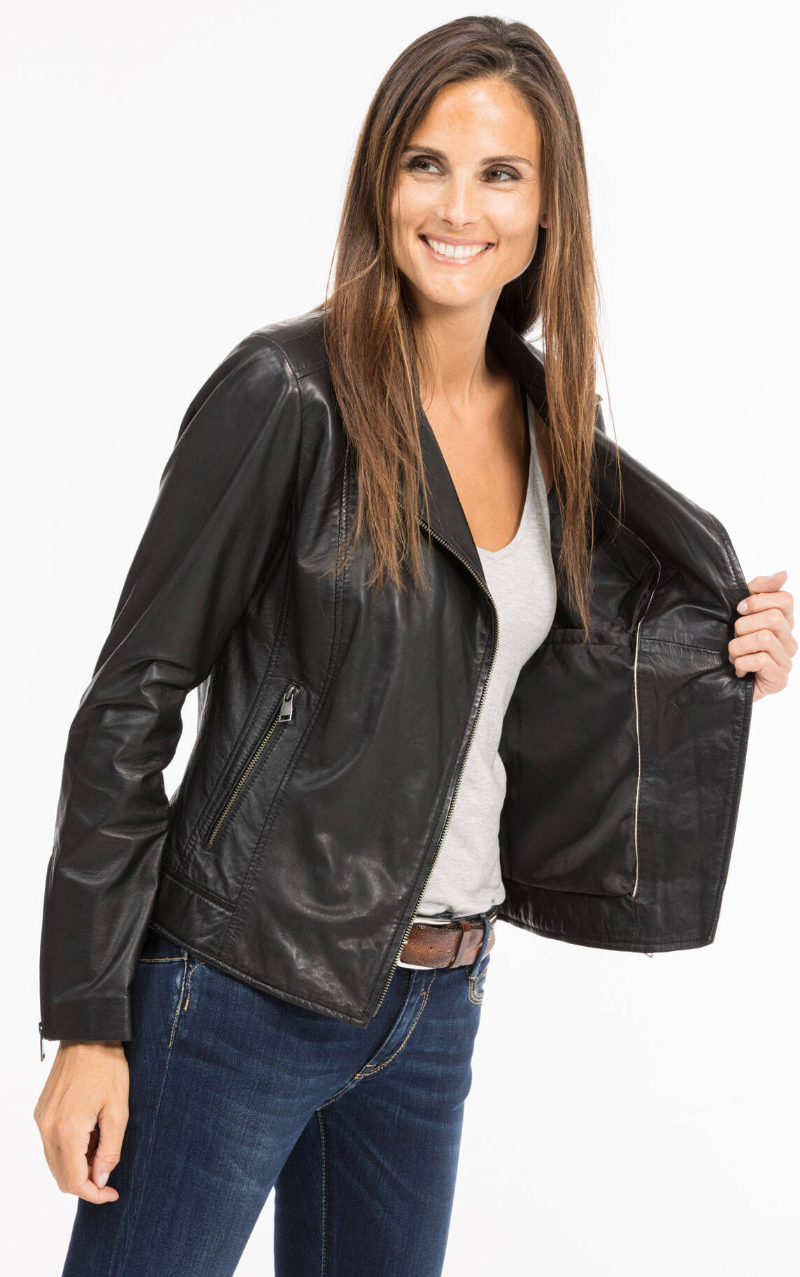 Vêtement en cuir Blousons cuir noir