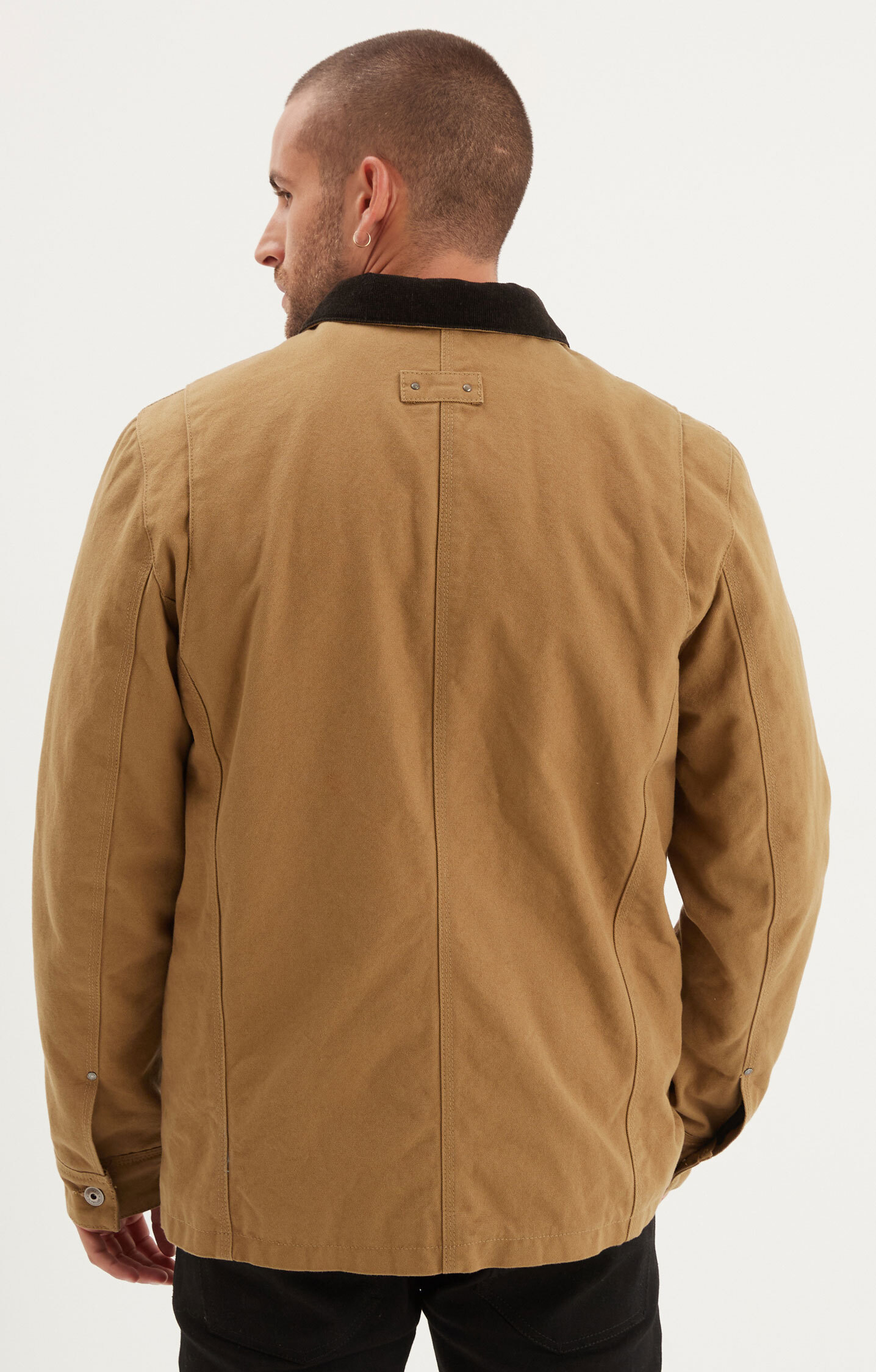 Vêtement en cuir Veste, parka & doudoune textile beige