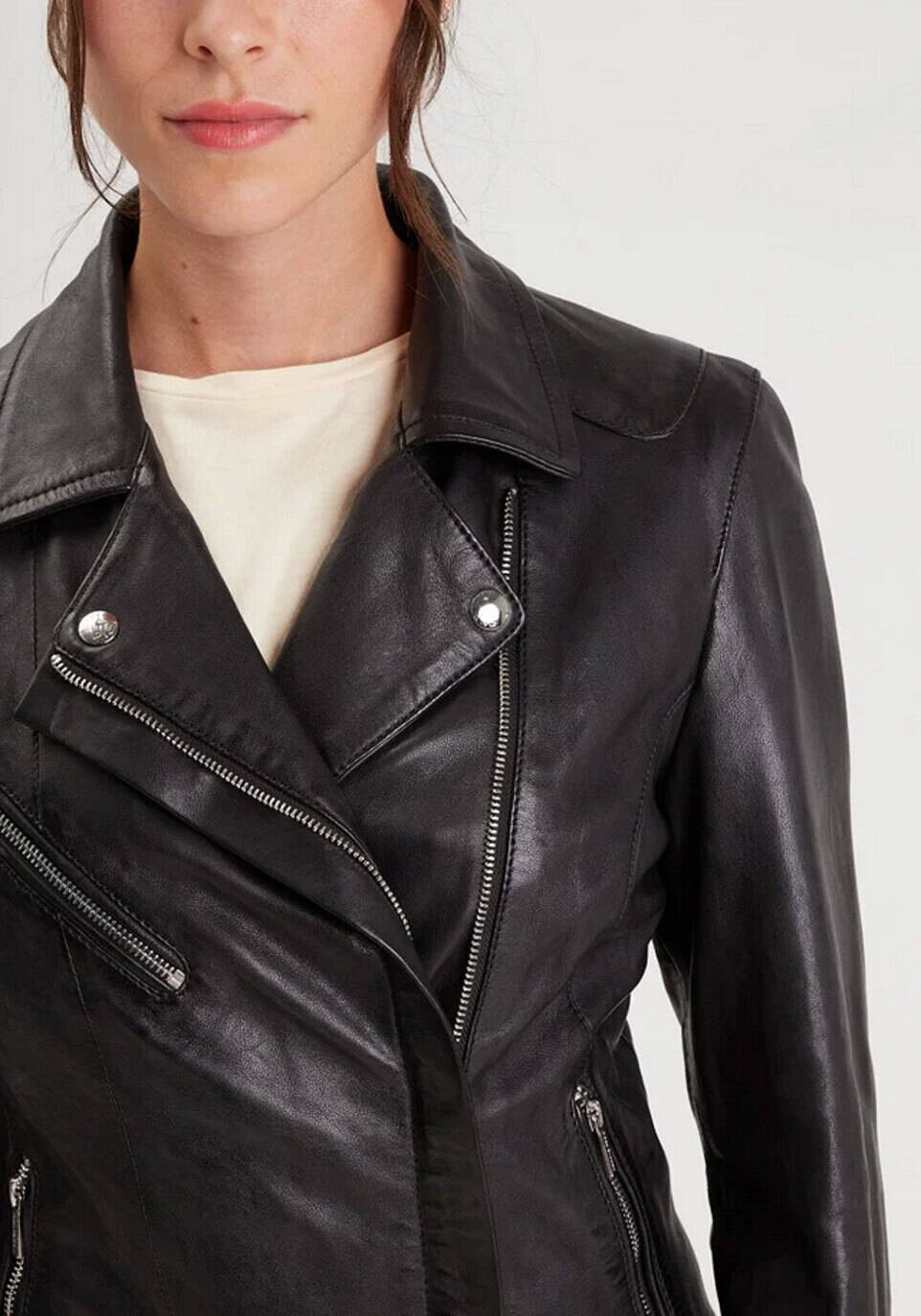 Vêtement en cuir Blousons cuir noir