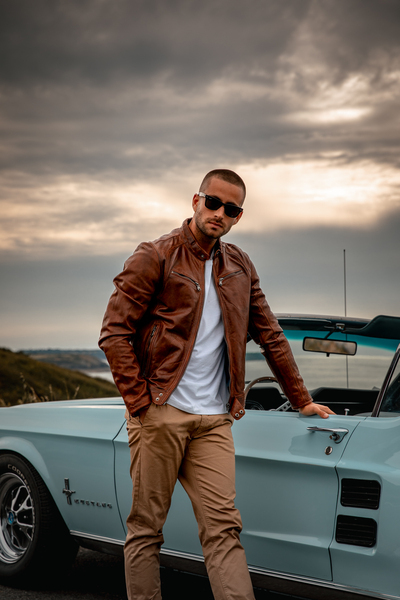 blouson cuir daytona dustin cuir guignard