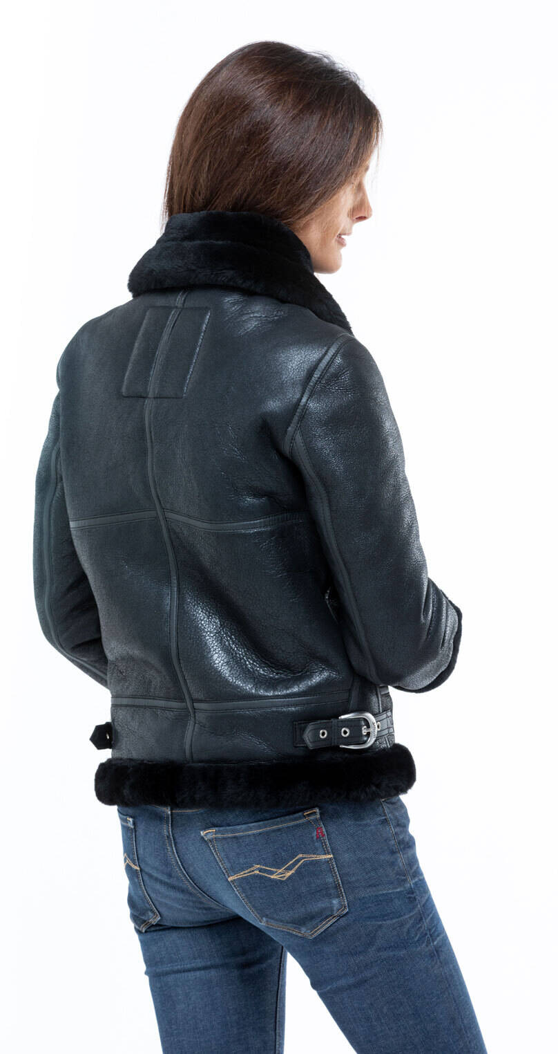 Vêtement en cuir Les bonnes affaires Femme noir