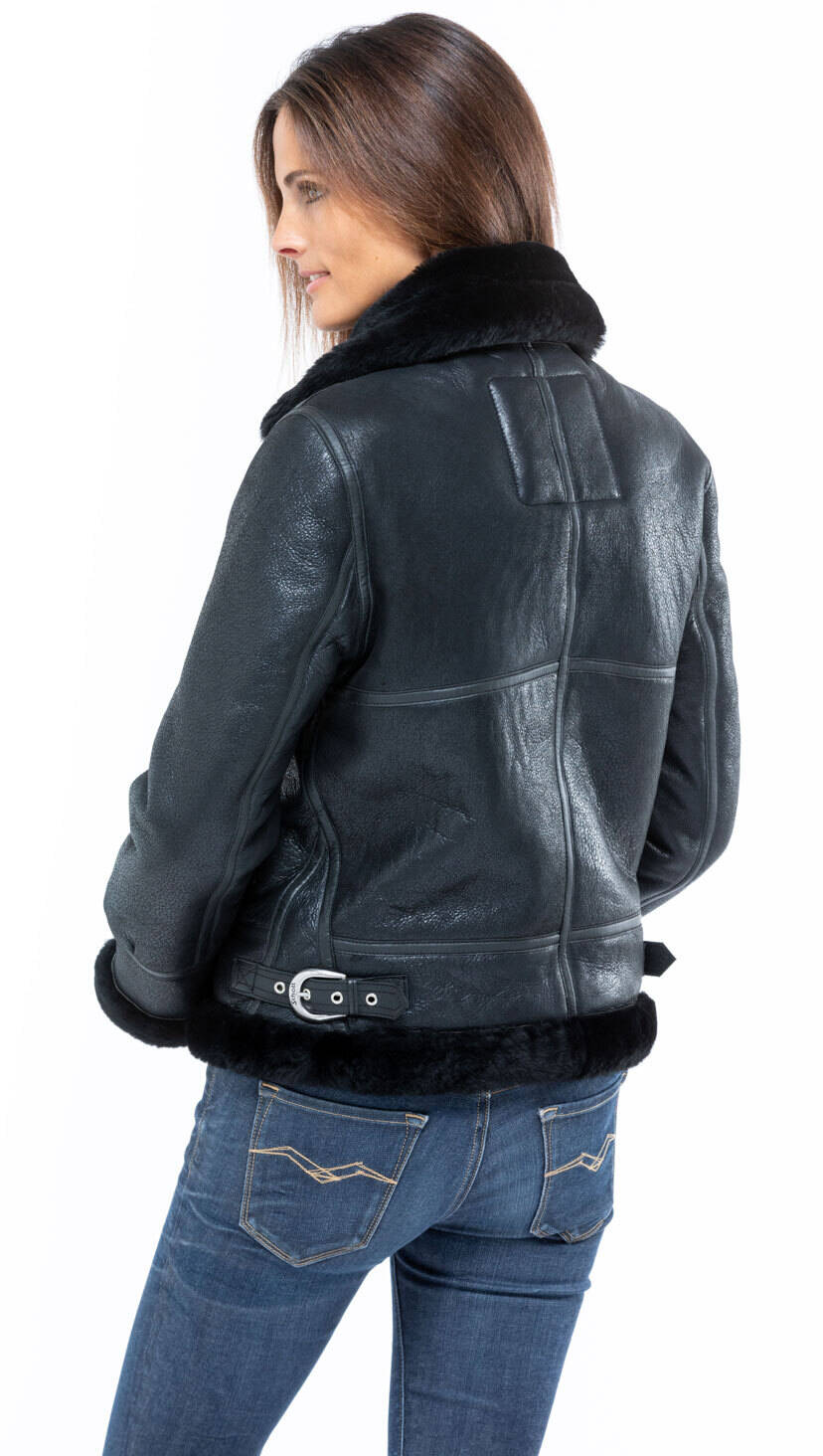 Vêtement en cuir Les bonnes affaires Femme noir