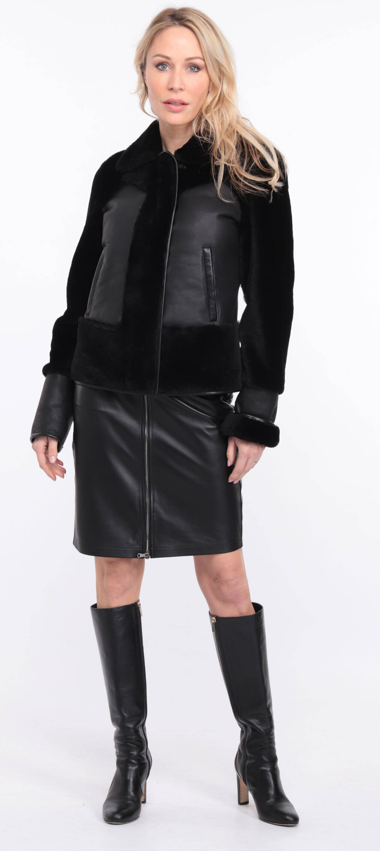 Vêtement en cuir Blousons cuir noir