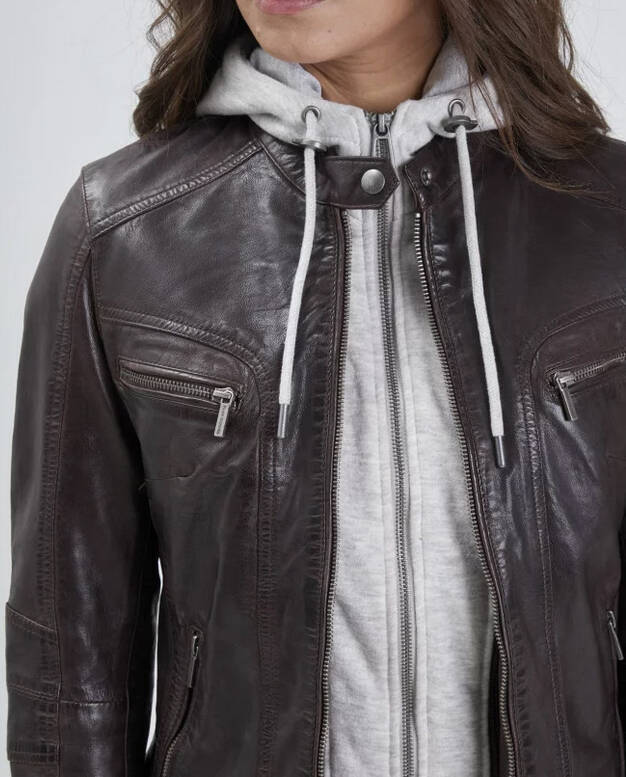 Vêtement en cuir Blousons cuir marron