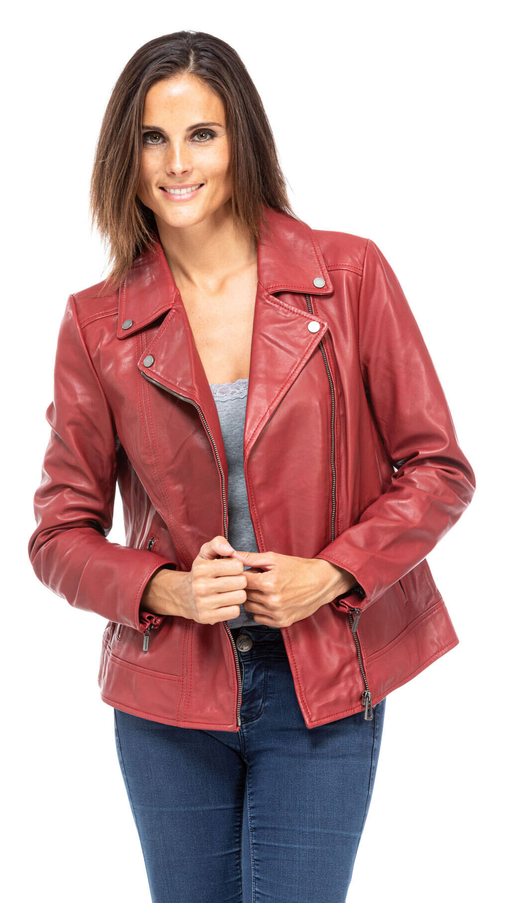 Perfecto cuir agneau discount femme