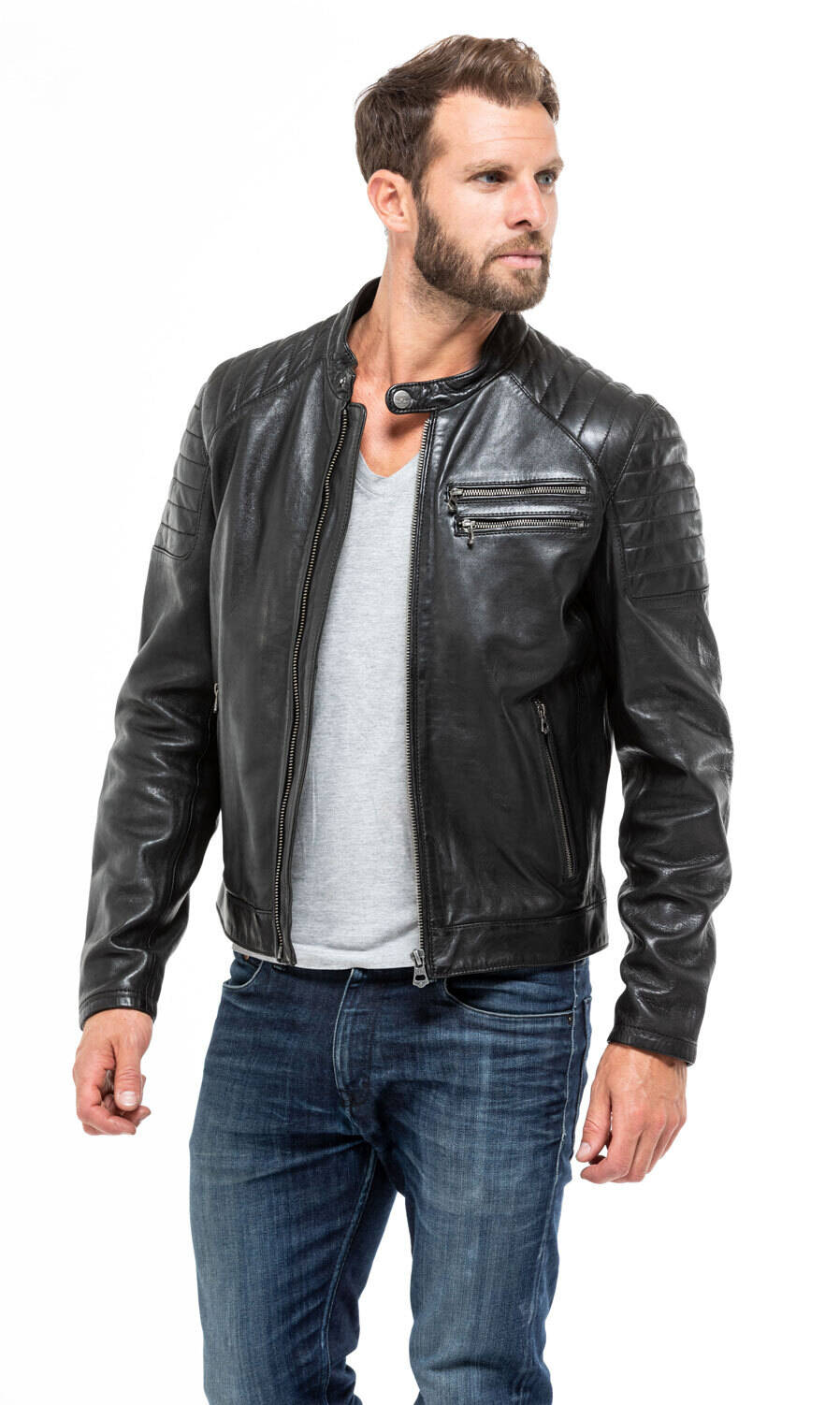 Les bonnes affaires Homme en cuir agneau ref day18