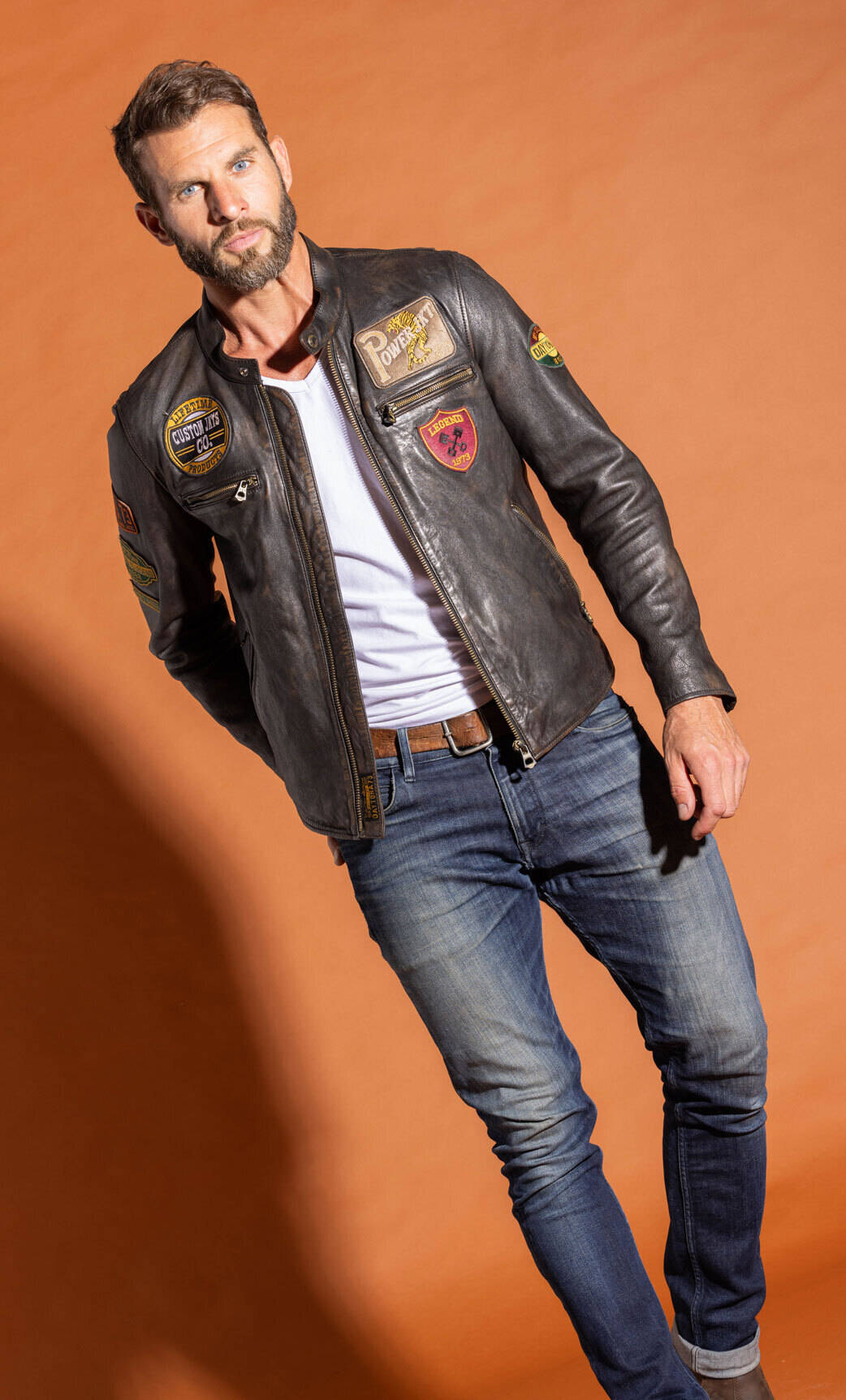 Vêtement en cuir Blousons cuir noir