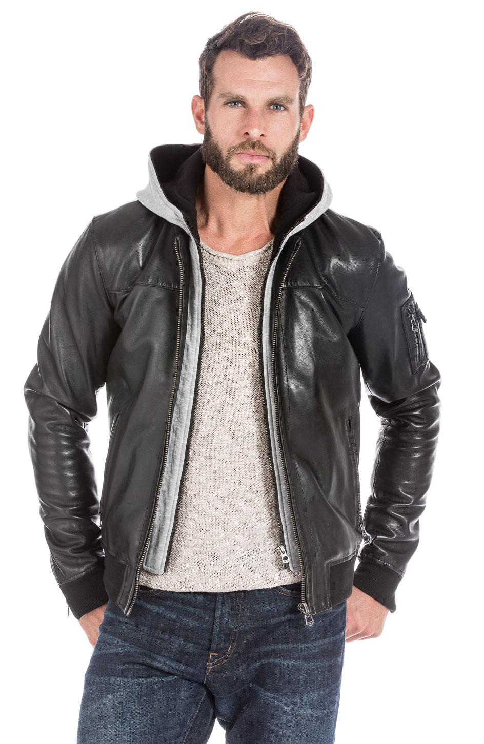 blouson homme capuche