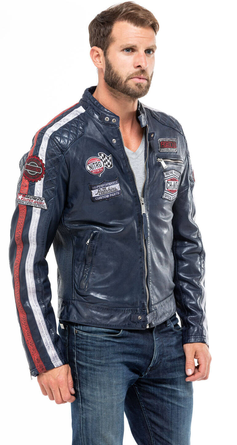 Blouson cuir 2025 redskins moto