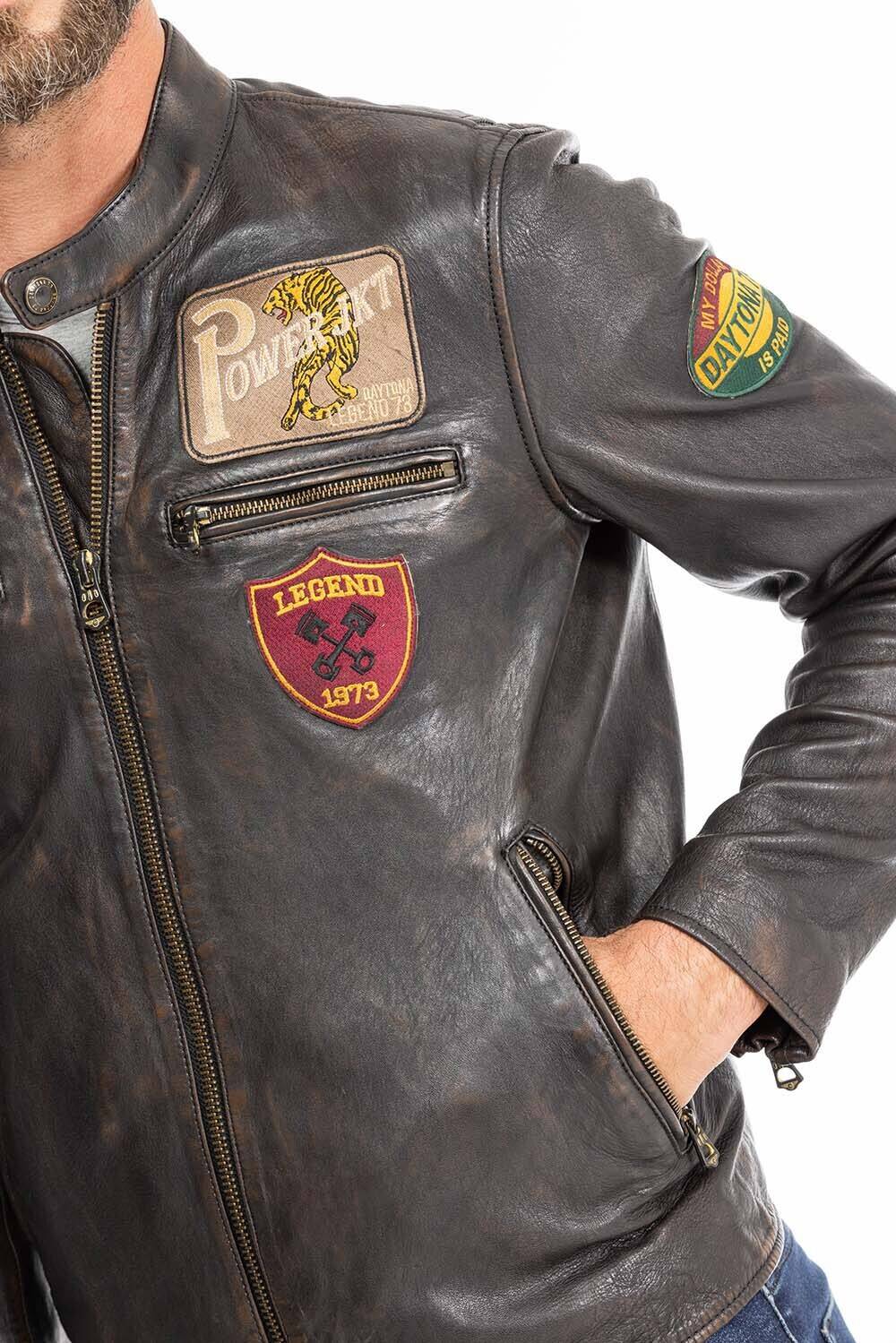 Vêtement en cuir Blousons cuir noir