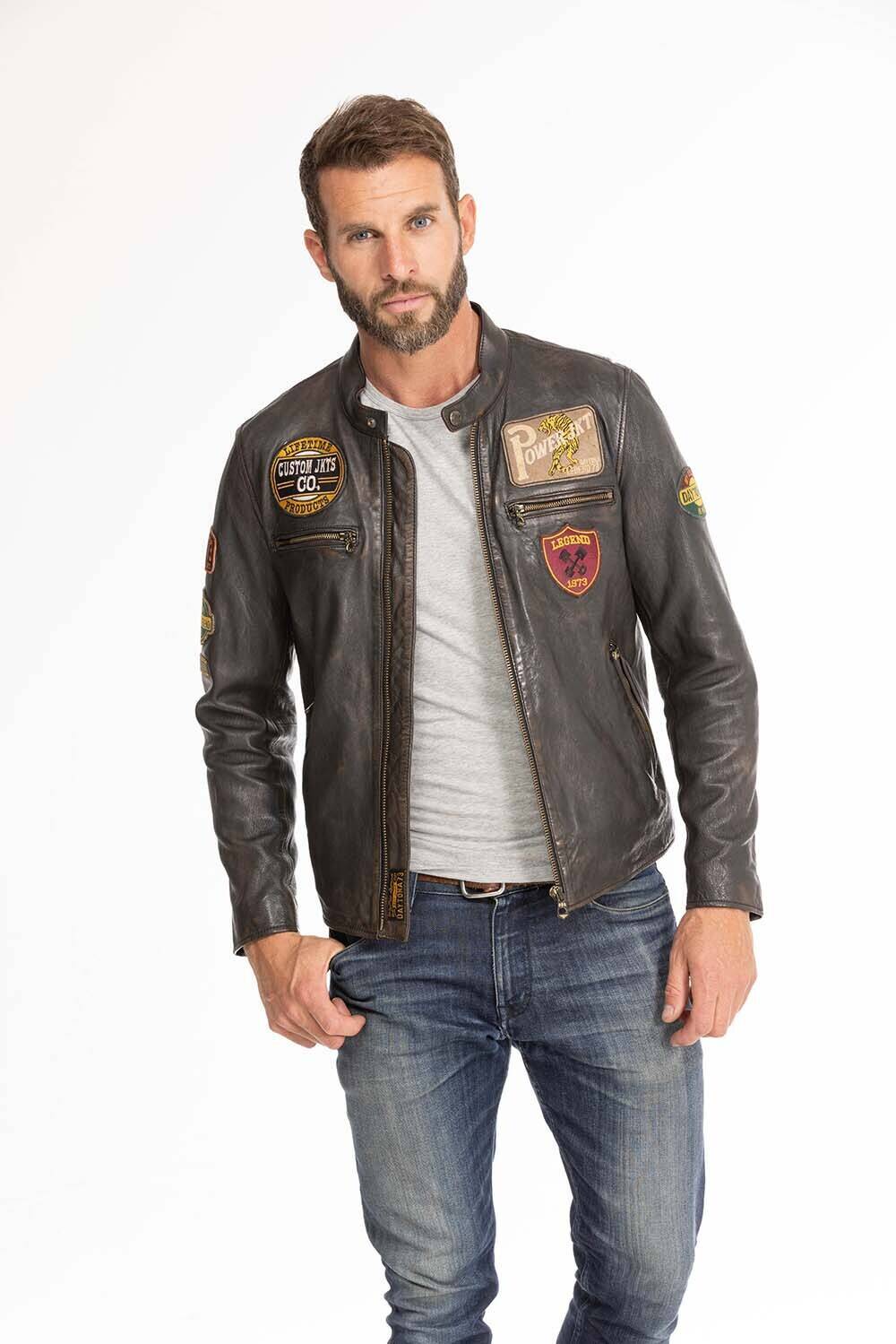 Vêtement en cuir Blousons cuir noir