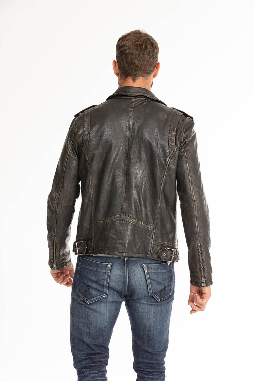 Les bonnes affaires Homme en cuir agneau 2201 0062 ailo noir noir