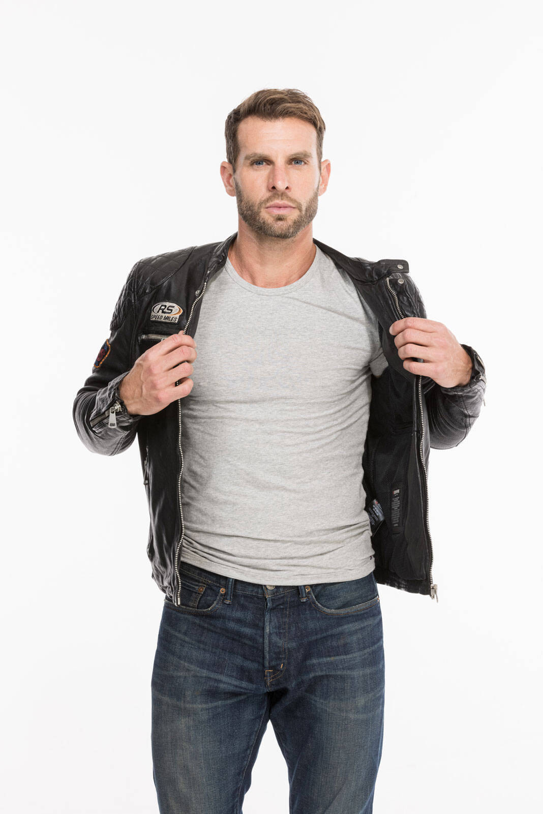 Vêtement en cuir Les bonnes affaires Homme noir