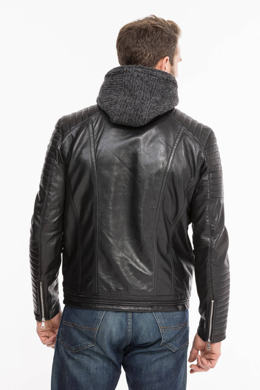 Les bonnes affaires Homme en cuir agneau ref
