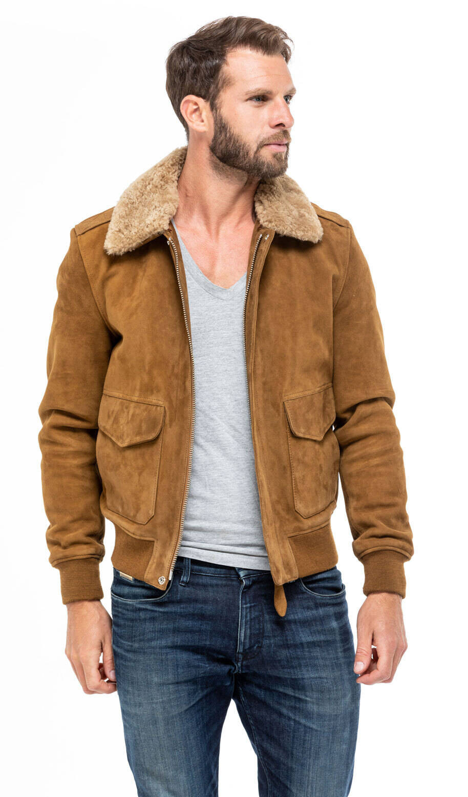Blouson schott aviateur homme best sale