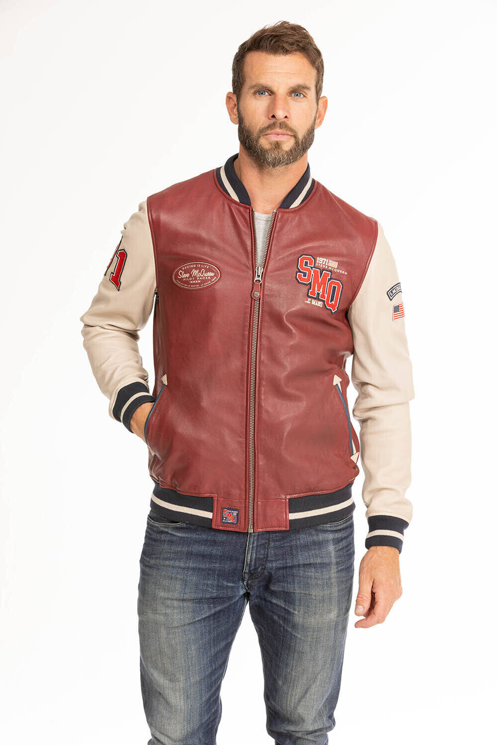Blouson cuir veritable on sale homme