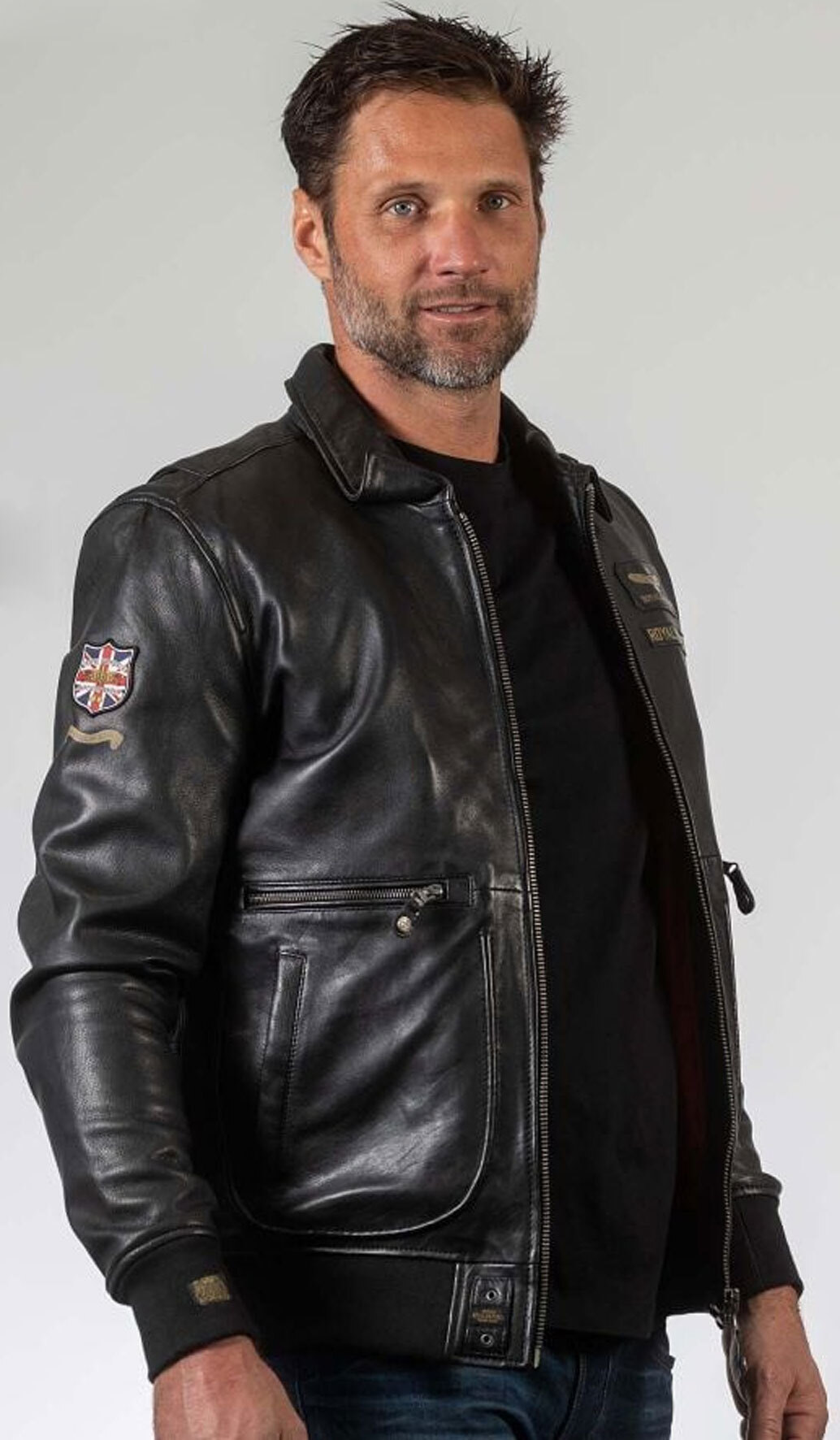 Vêtement en cuir Blousons cuir noir