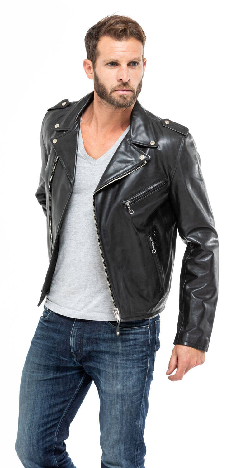 Vêtement en cuir Blousons cuir noir