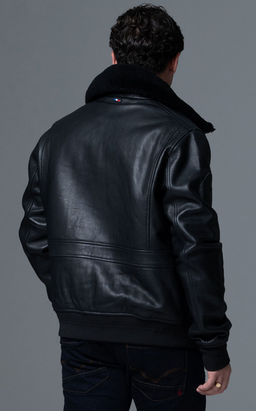 Vêtement en cuir Blousons cuir noir