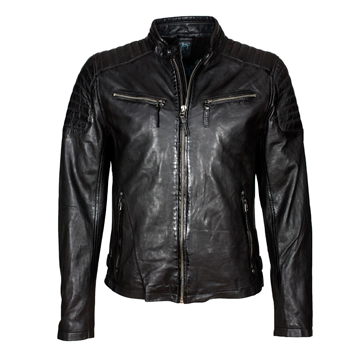 blouson-en-cuir-noir