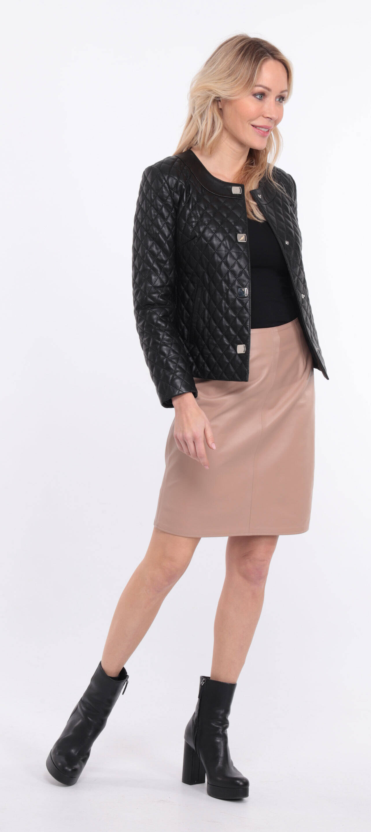 Vêtement en cuir Blousons cuir noir