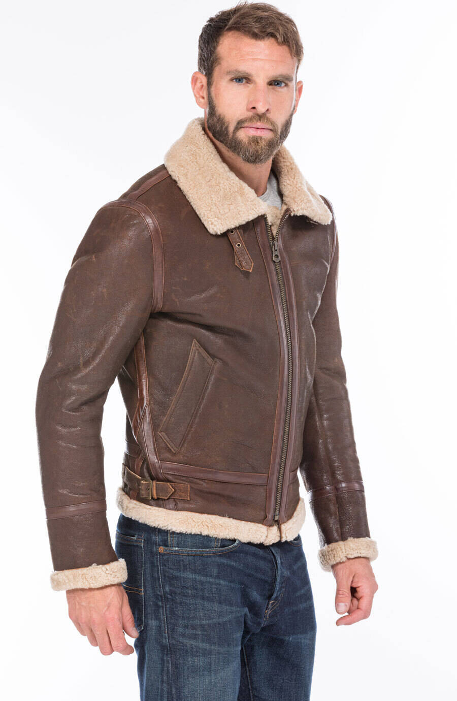Bombardier homme on sale marron