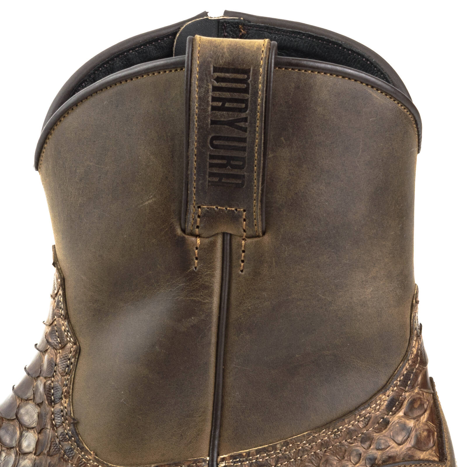 Vêtement en cuir Santiags homme marron