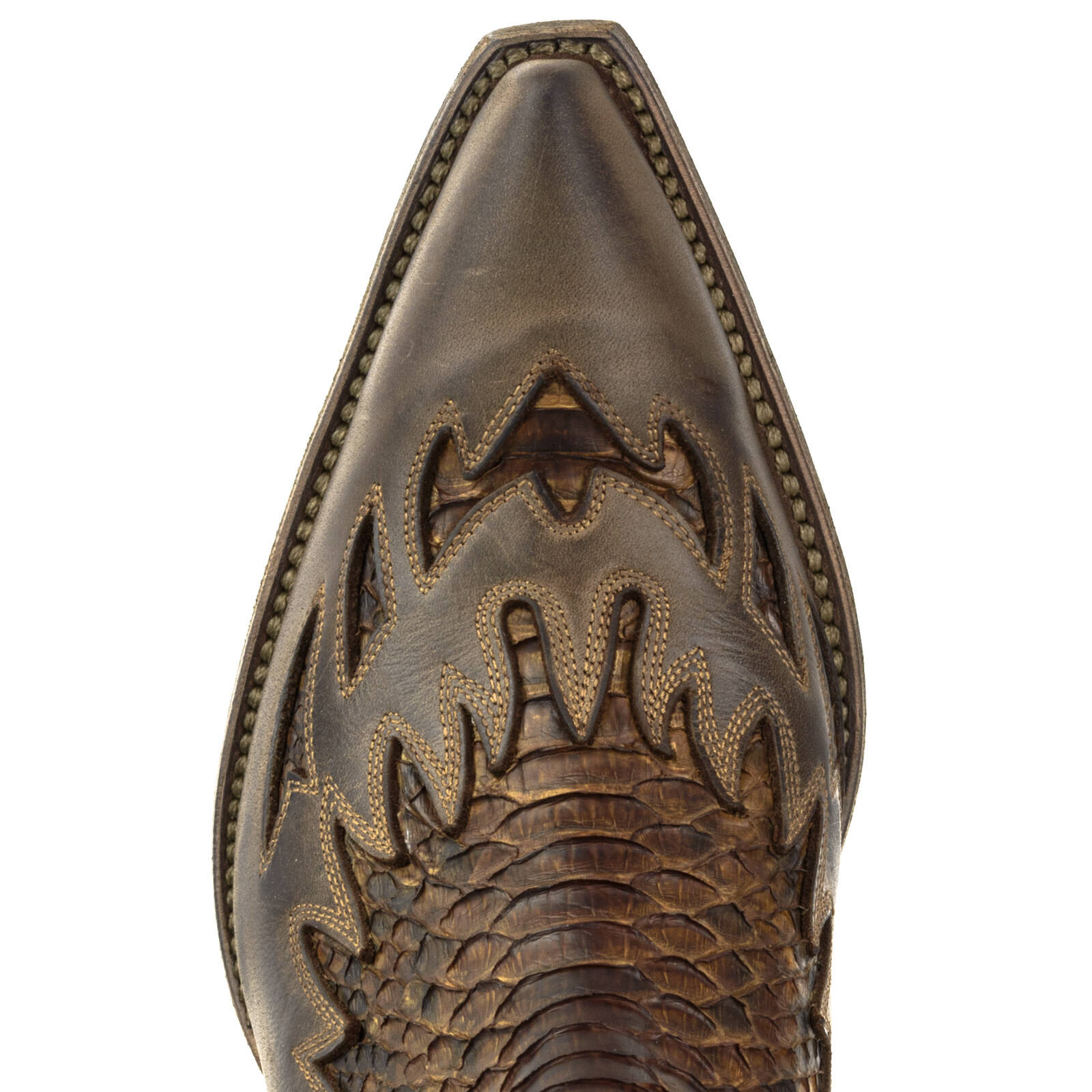 Vêtement en cuir Santiags homme marron